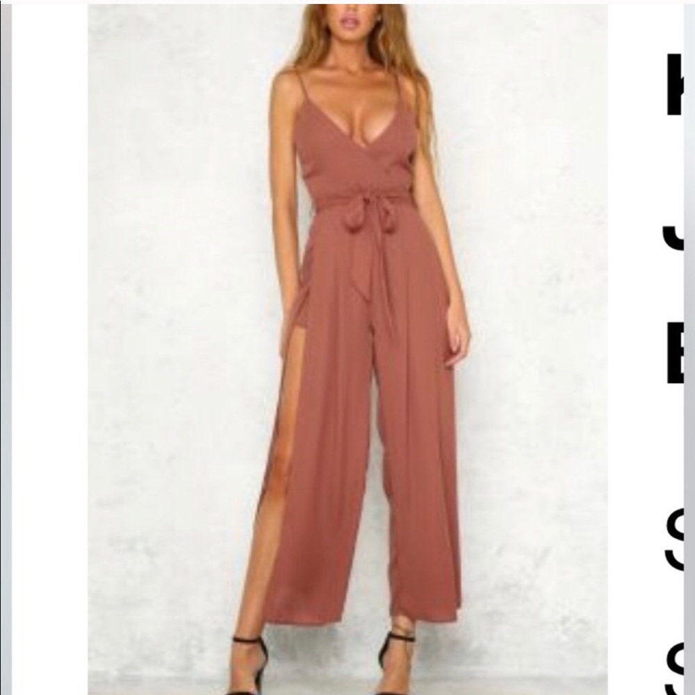 Hello molly mauve jumpsuit